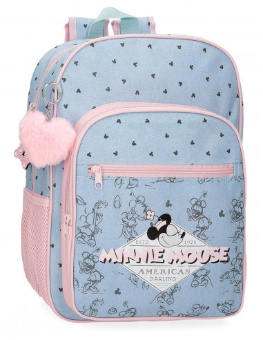 2952421 MOCHILA 38CM. MINNIE MOUSE AMERICAN DARLING